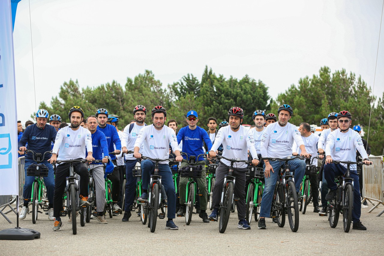 Bank of Baku əməkdaşlarından veloyürüş – Sağlam həyat, yaşıl gələcək